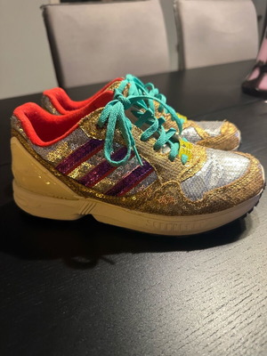 Adidas ZX 6000 women's sneakers like new, multicolor with sequins