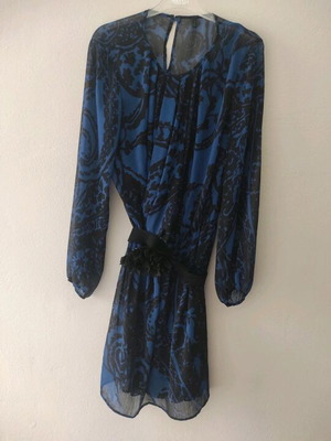 Blue dress Benetton worn once, one size