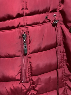 Winter red jacket like new, size M
