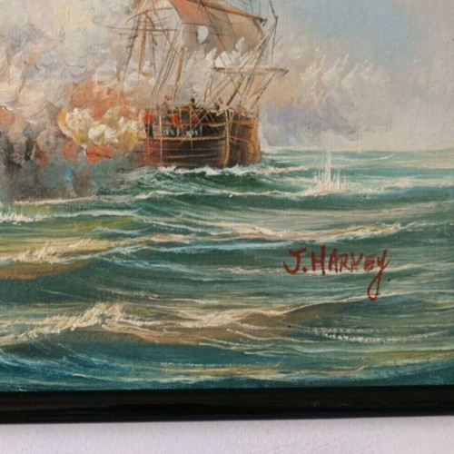 J.Harvey oil painting 53x43 cm used