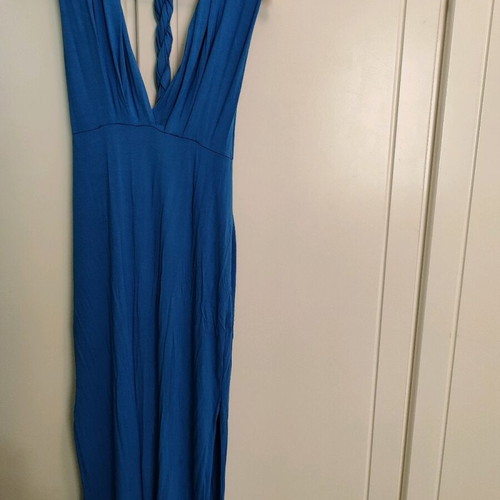 Mystic blue dress one size medium like new