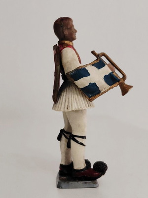 Vintage Evzone soldier figure used, Athens