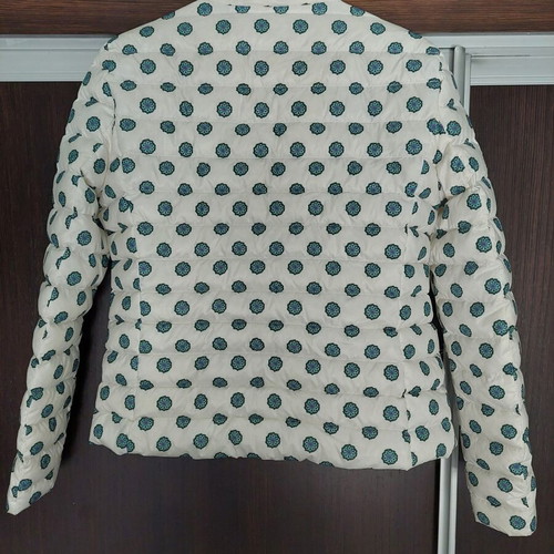 Tommy Hilfiger women's lightweight down jacket, white multicolor, size S