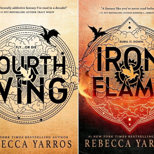 Fourth Wing poster dragons new