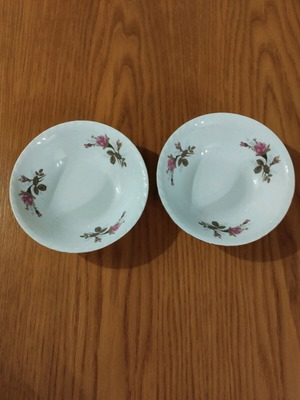 Porcelain bowls used, vintage, Chinese, set of 2