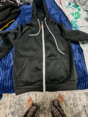 Black Hoodie Jacket New, Size XL