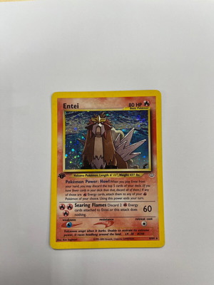 Entei first edition Neo Revelation card used