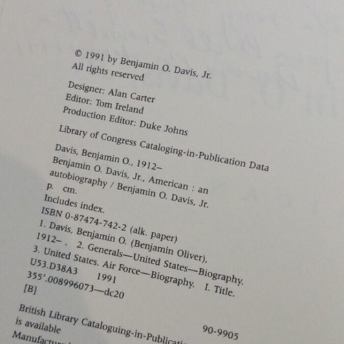 Benjamin O. Davis, Jr. American autobiography