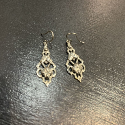 Vintage stainless steel earrings from the 90s like new, silver