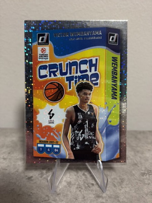 Victor Wembanyama Silver Press Proof 2024 Panini Donruss EuroLeague Crunch Time new