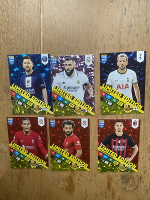 Panini FIFA 365 2023 Adrenalyn XL Limited Edition cards set of 6 like new