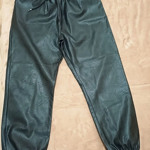 Leather pants like new, elastic with drawstring, size XXXL
