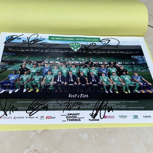 Saint Ettiene poster signed, season 22-23, new