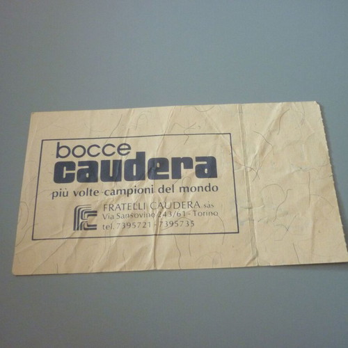 Torino-Panathinaikos UEFA Cup football ticket 18/9/1985