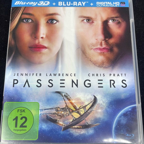 Passengers 3D Blu-ray like new, action sci-fi