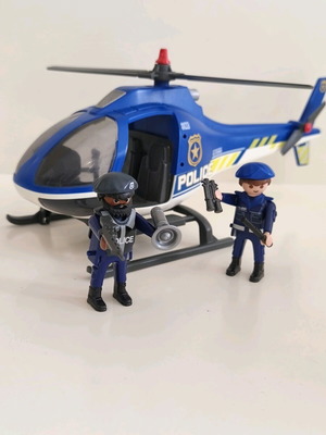 Playmobil αστυνομικό ελικόπτερο σαν καινούργιο με 2 συλλεκτικές φιγούρες και αξεσουάρ