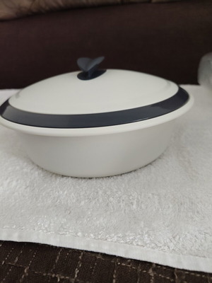 Tupperware container, small, near 1 liter