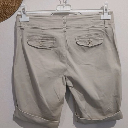 Benetton bermuda shorts like new, beige, size S