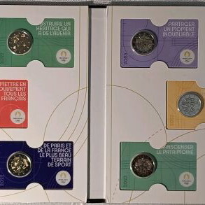 Olympic Games France Coincards Complete Set 2021-2024, new