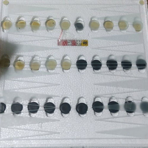 Glass backgammon new in box