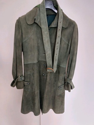 Kastorino coat used women's two-tone olive '70s