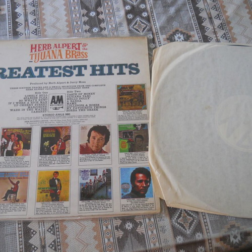 Herb Alpert & The Tijuana Brass Greatest Hits LP used, jazz