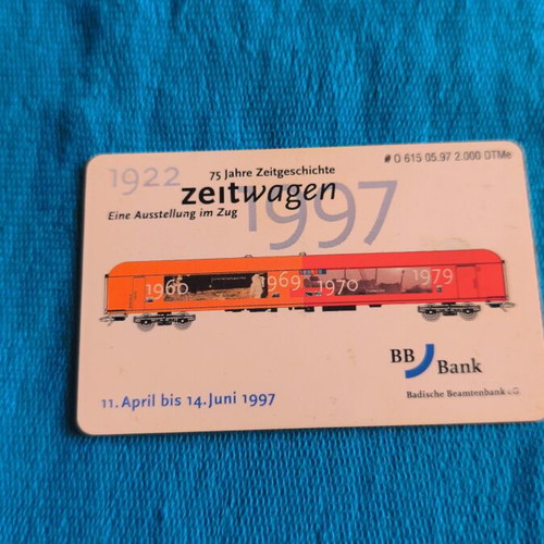 German phone card used