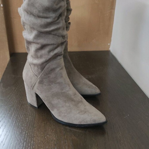 Suede boots brown size 38 like new