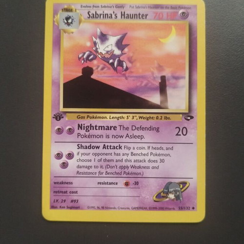 Pokemon TCG Sabrina’s Haunter 55/132 1η Έκδοση Gym Challenge μεταχειρισμένο