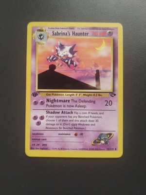 Pokemon TCG Sabrina’s Haunter 55/132 1η Έκδοση Gym Challenge μεταχειρισμένο
