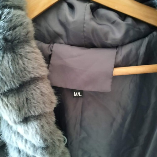 Synthetic fur gray like new