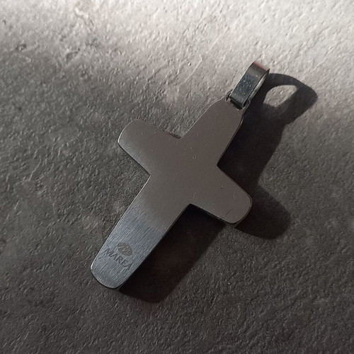 Marea stainless steel cross pendant, minimal unisex