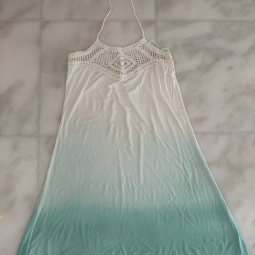 Women's Ombre Dress One Size white and mint, like new