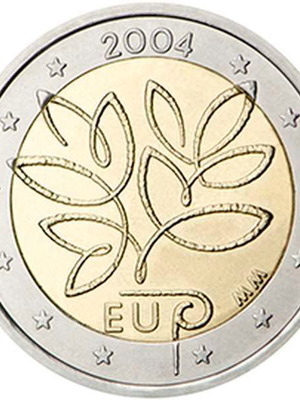 Φινλανδία 2 Ευρώ 2004 UNC αναμνηστικό για διεύρυνση ΕΕ καινούργιο