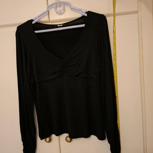 Women's black blouse like new, Small/Medium