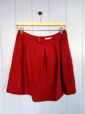 Stradivarius mini skirt used, burgundy, size L 40 12