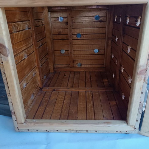 Wooden Dog House BOX new for small breed pets handmade