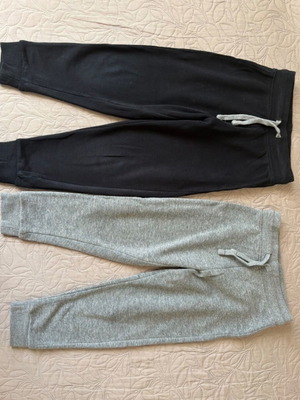 Kids sweatpants used, set of 2, black and grey, Kiabi, age 3