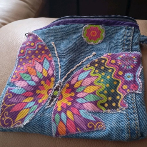 Handbag new, colorful, handmade with decorations