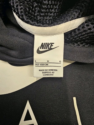Nike Φούτερ με κουκούλα NSW Air Brushed Pullover μαύρο σαν καινούργιο