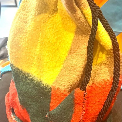 Funky Pixie Wooly Hat Fairy with Hanging Crossets one size like new