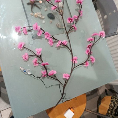 Cherry Branch Lamp 120 cm new with dimmer and plug