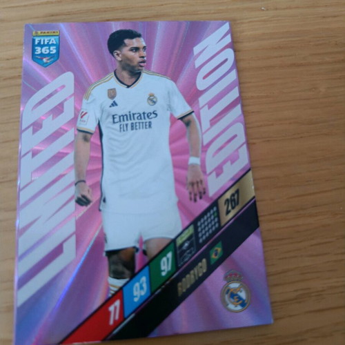 Football card Limited edition Rodrigo season 2023 2024 FIFA 365 Panini like new