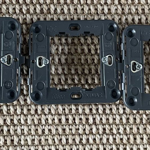Vimar 2-element mounting bases 3 pieces new 17082