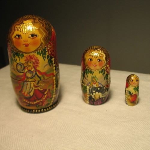 Matryoshka dolls from Ukraine.