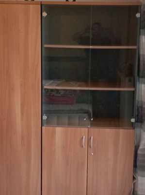 Office bookcase like new in two pieces
