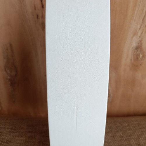 Jewelry display stand like new, leather with white wood for necklaces