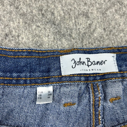 John Baner Jeanswear Men's Denim Shorts used Blue XL Y2K 2000s Relaxed Fit