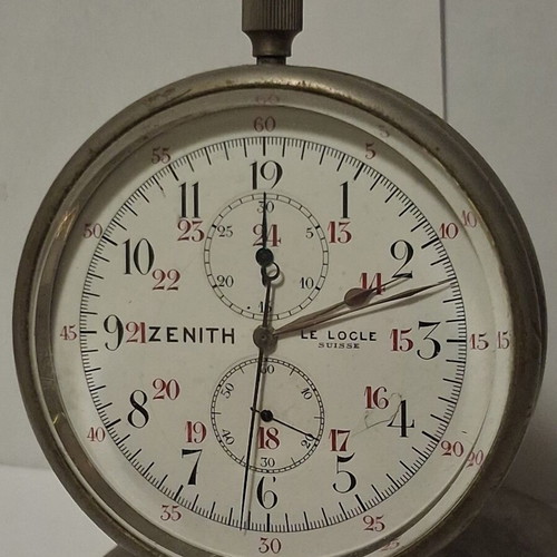 Zenith Grand Desk Chronograph La Poste c.1910 museum-grade