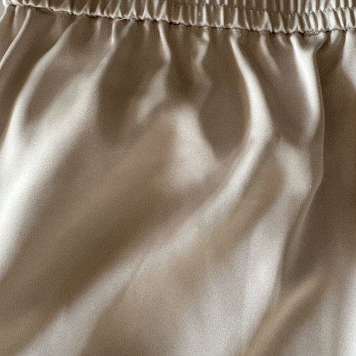 Mango satin pants sand color like new, size medium
